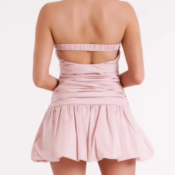 Meshki Fran Mini Dress in Rosewater Size M Coquette, Barbiecore, Romantic Glam - Picture 2 of 8